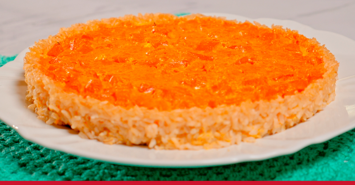 Torta de Arroz Integral com Legumes